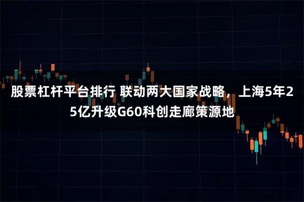 股票杠杆平台排行 联动两大国家战略，上海5年25亿升级G60科创走廊策源地