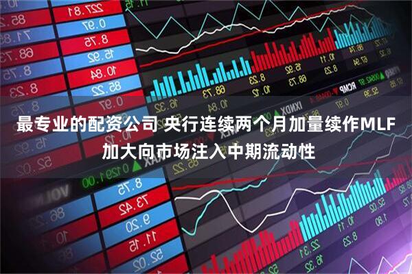 最专业的配资公司 央行连续两个月加量续作MLF 加大向市场注入中期流动性
