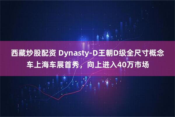 西藏炒股配资 Dynasty-D王朝D级全尺寸概念车上海车展首秀，向上进入40万市场