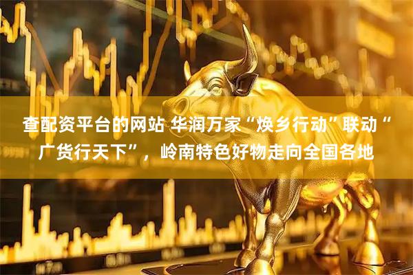 查配资平台的网站 华润万家“焕乡行动”联动“广货行天下”，岭南特色好物走向全国各地